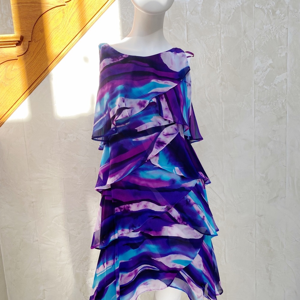 Layered Water color Dress New Never Worn